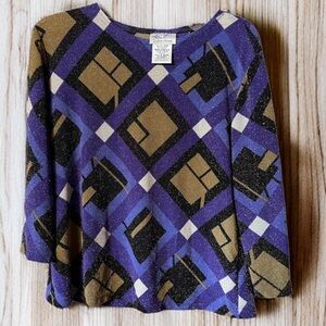 Kathie Lee Argyle Sparkled Top